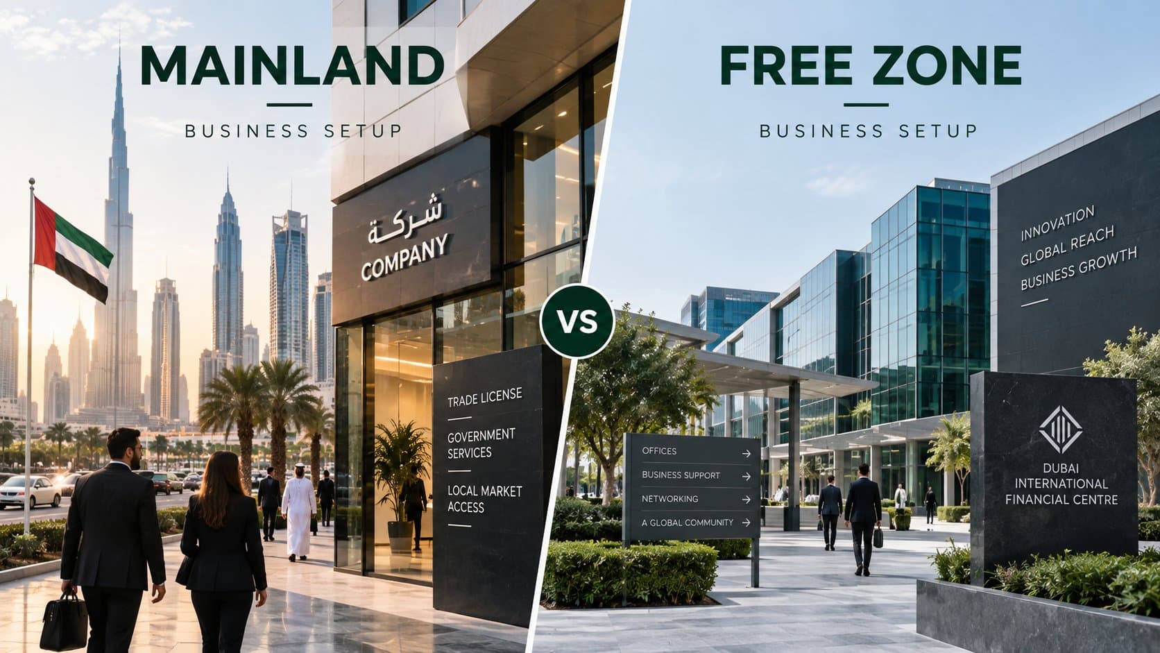 Mainland vs Freezone: Choosing Your UAE Company Structure